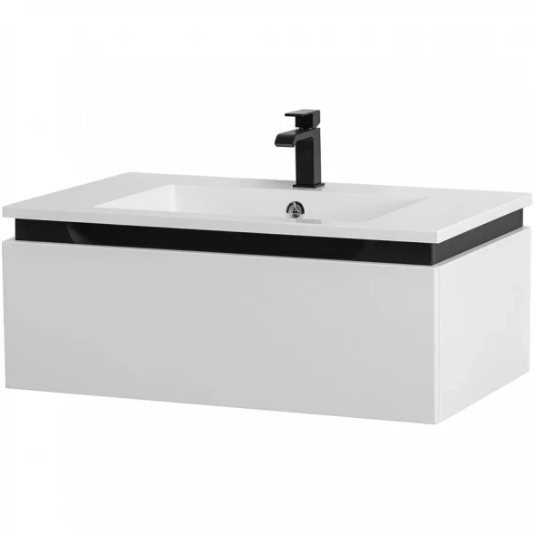 Тумба под раковину Cezares Slider SLIDER-800-1C-SO-BO 79,8 см, подвесная, Bianco Opaco