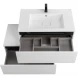 Тумба под раковину Cezares Slider SLIDER-800-1C-SO-BO 79,8 см, подвесная, Bianco Opaco