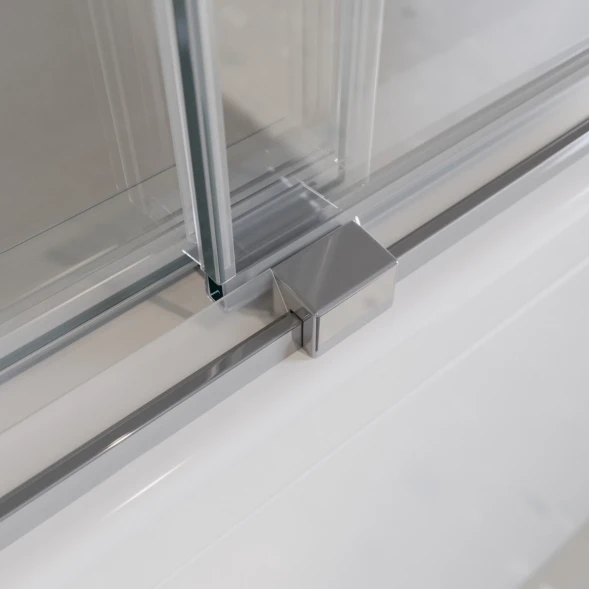 Шторка на ванну Cezares Tandem Soft TANDEM-SOFT-VF-2-180/145-C-Cr-IV 180 см, профиль хром, стекло прозрачное