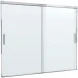 Шторка на ванну Cezares Tandem Soft TANDEM-SOFT-VF-2-180/145-C-Cr-IV 180 см, профиль хром, стекло прозрачное