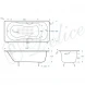Ванна чугунная Delice Haiti Luxe DLR230636R-AS 150x80 см, с отверстиями под ручки, антискользящим покрытием, белый