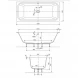 Ванна из литьевого мрамора 180x80 см Cezares Titan TITAN-VARIO-180-80-BLD