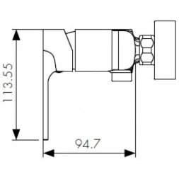 Смеситель для душа Kaiser Linear 59177