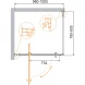 Душевой уголок Cezares Molveno MOLVENO-AH-1-100/80-C-Cr-IV 100x80 см, профиль хром, стекло прозрачное