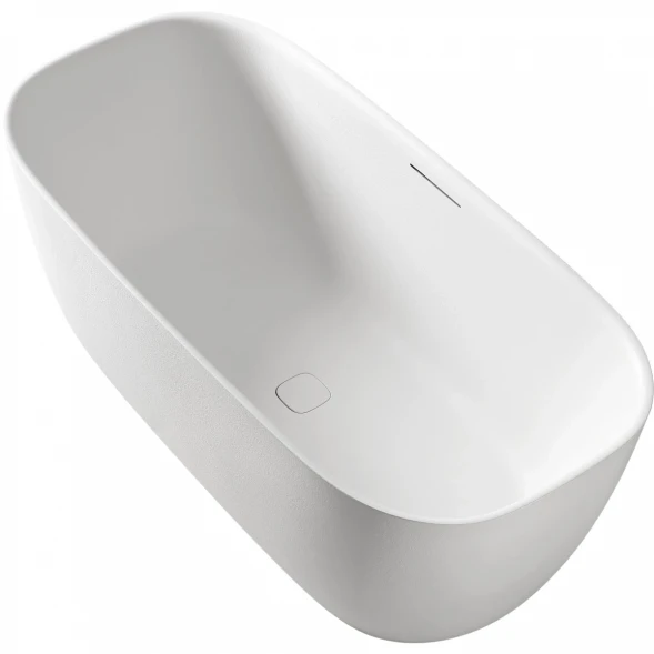 Ванна из литьевого мрамора AltroBagno Luciana AltroBagnoLuciana090221White 170x80 см, отдельностоящая, белый