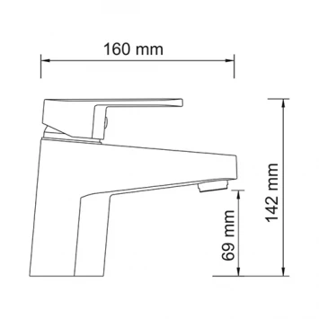 Смеситель для умывальника WasserKRAFT Donau 5303