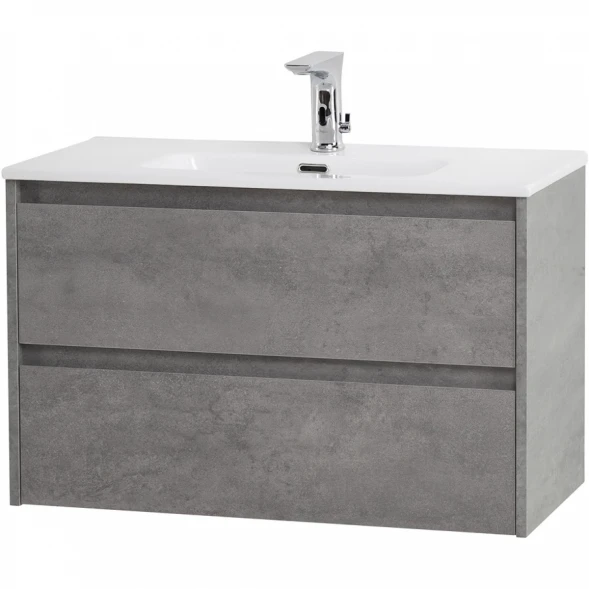 Тумба Cemento Grigio 80 см BelBagno Kraft KRAFT 39-800/390-2C-SO-CG