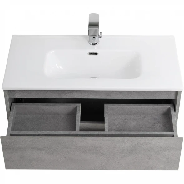 Тумба Cemento Grigio 80 см BelBagno Kraft KRAFT 39-800/390-2C-SO-CG