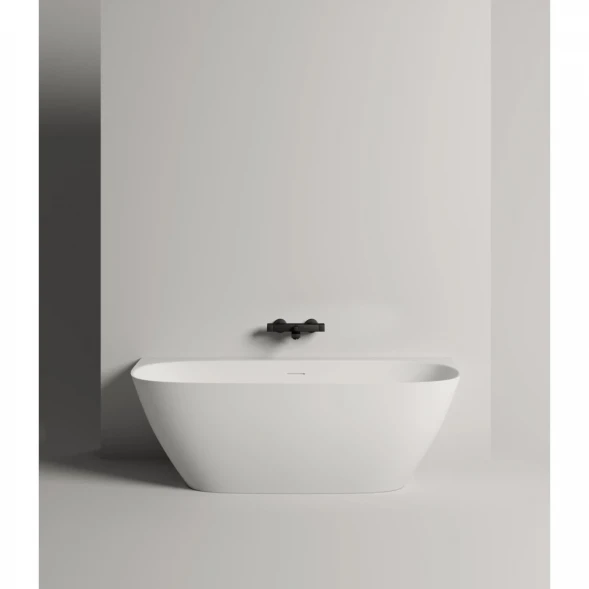 Ванна из литьевого мрамора Salini S-Stone Sofia Wall 102522M 170x80 см, белый матовый