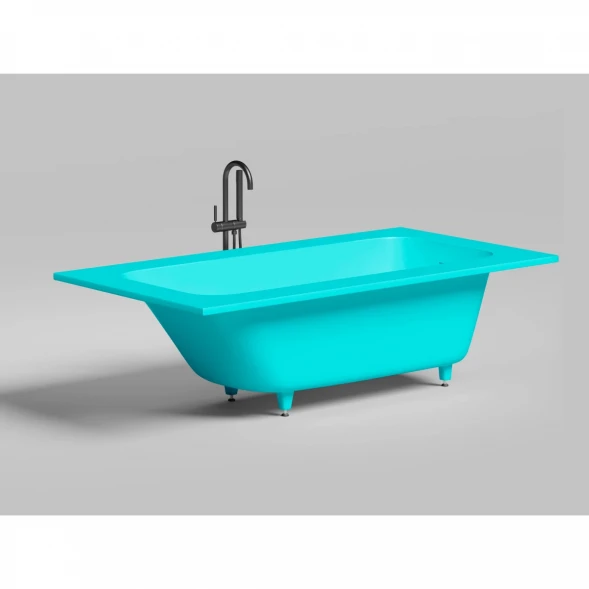Ванна из литьевого мрамора Salini S-Sense Orlanda Kit Plus 102114GF 189x99 см, покраска по RAL глянец полностью