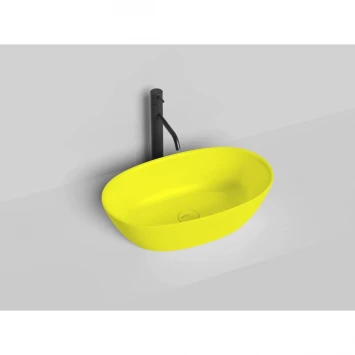 Раковина-чаша Salini S-Sense Sofia 1101106GF 56x33,5 см, накладная, покраска по RAL глянец полностью