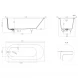 Ванна из литьевого мрамора Salini S-Sense Ornella Kit 102414M 170x80 см, белый матовый