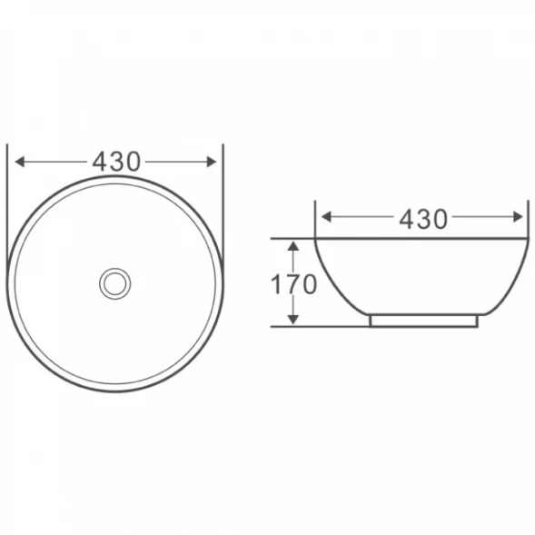 Раковина 43x43 см BelBagno BB1077
