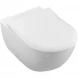 Унитаз подвесной Villeroy &amp; Boch Subway 2.0 5614R2R1 безободковый, с сиденьем микролифт, альпийский Белый