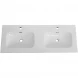 Раковина Cezares Eco CZR-8073-120-2 121x46 см, накладная, белый