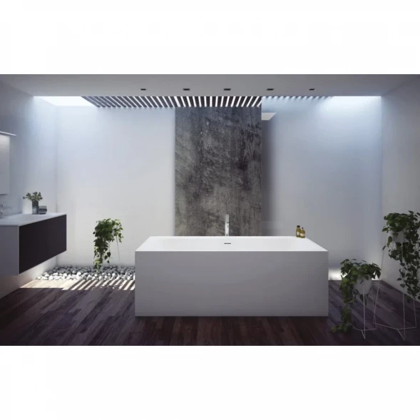 Ванна из литьевого мрамора Cezares Titan TITAN-VARIO-180-80-CNT 180x80 см, отдельностоящая, белый