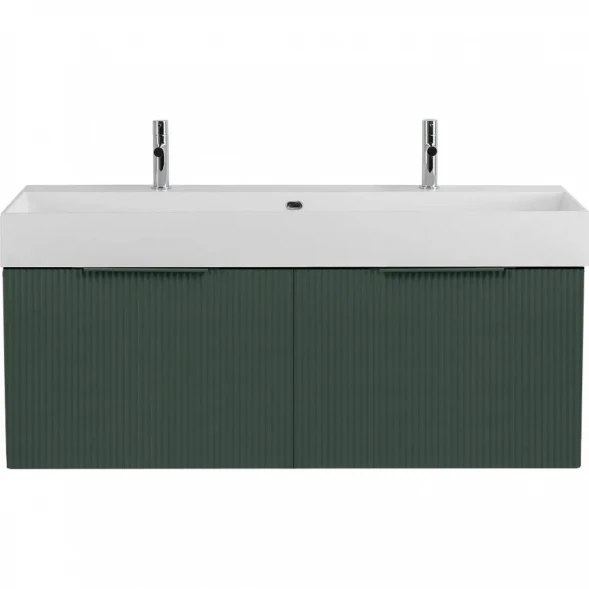 Тумба под раковину Cezares Premium 55450 120,4 см, подвесная, Plisse Verde Opaco