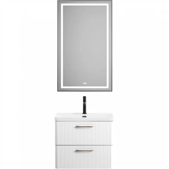 Тумба под раковину BelBagno Due DUE-600-2C-SO-BL-P 60,6 см, подвесная, Bianco Lucido
