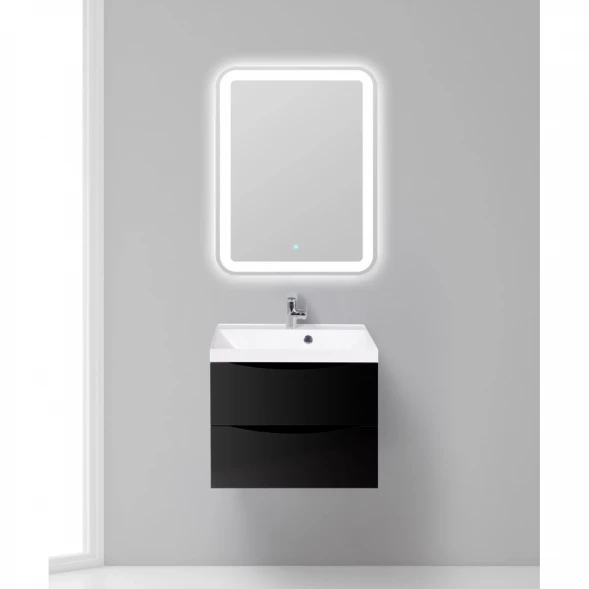 Тумба Nero Lucido 59,6 см BelBagno Marino MARINO-600-2C-SO-NL-P