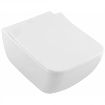 Унитаз подвесной Villeroy & Boch Venticello 4611RS01 безободковый, с сиденьем микролифт, альпийский Белый
