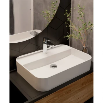 Смеситель для раковины AQUAme Prato AQMP6131 с донным клапаном, хром
