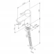 Смеситель для раковины без донного клапана Am.Pm X-Joy F85B02100