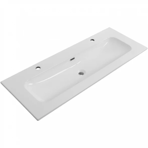 Раковина Cezares Eco CZR-8073-120-1-2 121x46 см, накладная, белый