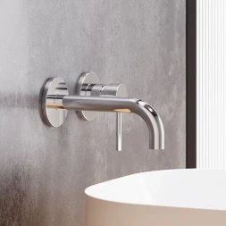 Смеситель для раковины Damixa Scandinavian Pure 360260000 встраиваемый, без донного клапана, хром