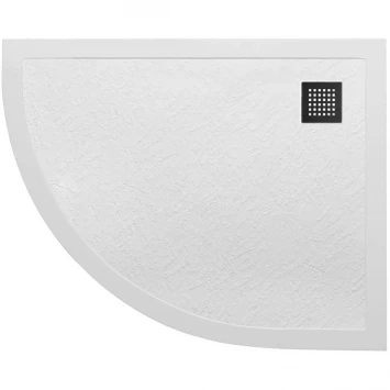 Душевой поддон BelBagno Uno TRAY-MR-UNO-RH-120/90-550-35-W-R-NO 120x90 см R, из литьевого мрамора, асимметричный, белый