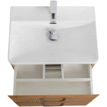 Тумба под раковину BelBagno Due DUE-500-2C-SO-RN-P 50,6 см, подвесная, Rovere Nature