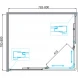 Душевой уголок 80x80 см BelBagno DUE-A-2-80-C-Cr прозрачное