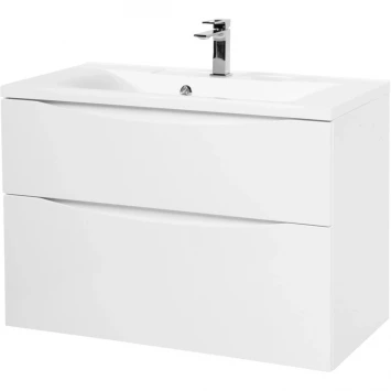 Тумба Bianco Lucido 89,6 см BelBagno Marino MARINO-H60-900-2C-SO-BL-P