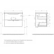 Тумба Rovere Bianco 69,6 см BelBagno Marino MARINO-700-2C-SO-WO-P