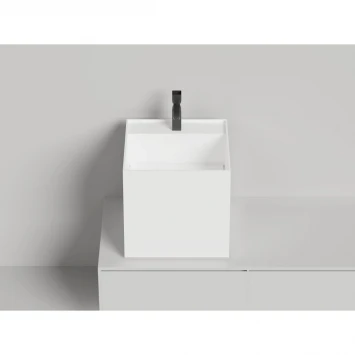 Раковина-чаша Salini S-Stone Armonia Square Top 03 130523TM 45x45 см, накладная, белый матовый
