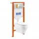 Комплект подвесной унитаз BelBagno Lucie BB063CHR + BB2111SC + система инсталляции BelBagno BB002-80 + BB005-PR-CHROME