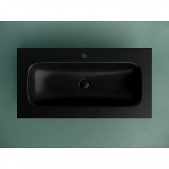 Раковина Ceramica Nova Grace CN7019MB 91x45,7 см, накладная, черный матовый