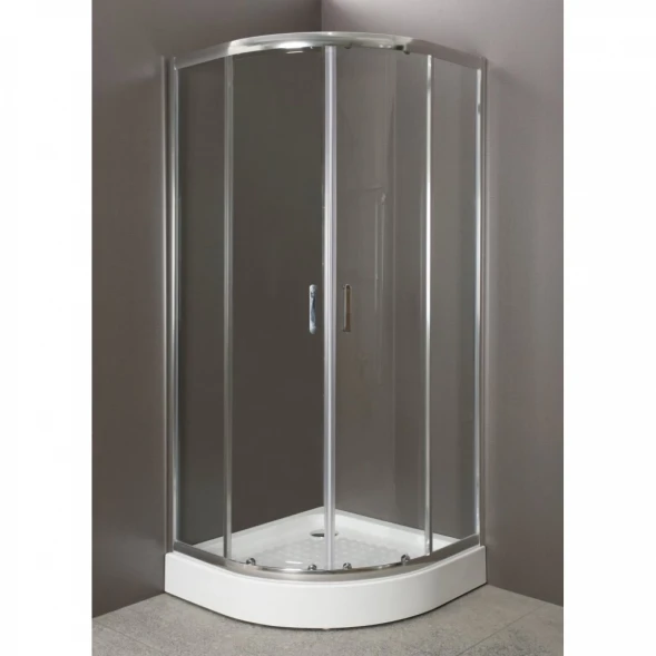 Душевой уголок с поддоном 80x80x200 см BelBagno Uno прозрачное UNO-GL-R-2-80-C-CR-TR