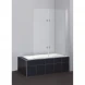 Шторка для ванны BelBagno Sela 120 см текстурное стекло SELA-V-21-120/140-Ch-Cr-R