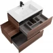 Тумба Cezares Slider SLIDER-800-1C-PI-NA-P 80 см, напольная, орех дымчатый