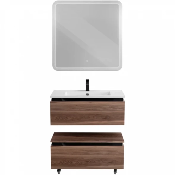 Тумба Cezares Slider SLIDER-800-1C-PI-NA-P 80 см, напольная, орех дымчатый