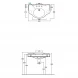 Раковина 90x56 см Globo Paestum PA056.bi*1