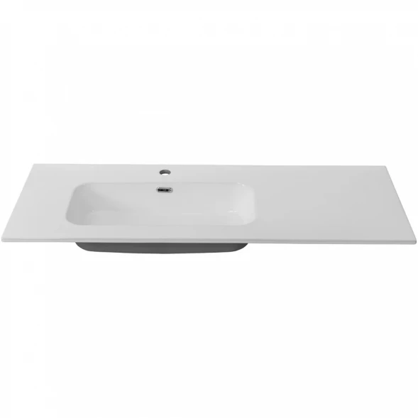 Раковина Cezares Duet CZR-8095-120-L 121x46 см L, накладная, белый