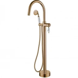 Смеситель напольный для ванны Boheme Medici Swarovski 309-SW бронза