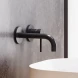 Смеситель для раковины Damixa Scandinavian Pure 360260300 встраиваемый, без донного клапана, черный матовый