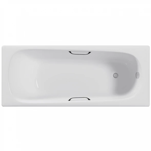 Ванна чугунная Delice Continental DLR230612R 150x70 см, с отверстиями под ручки, белый