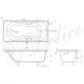 Ванна чугунная Delice Haiti Luxe DLR230637R 160x80 см, с отверстиями под ручки, белый