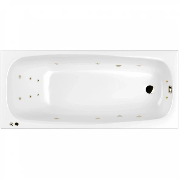 Акриловая гидромассажная ванна 180x80 см Whitecross Layla Slim 0122.180080.100.SMART.BR