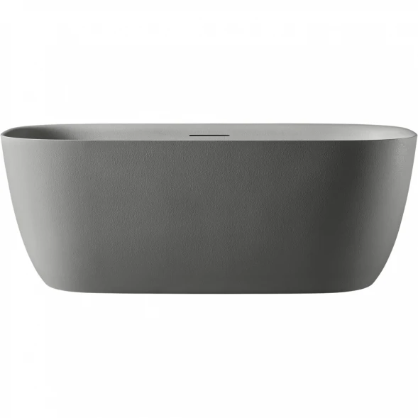 Ванна из литьевого мрамора AltroBagno Luciana AltroBagnoLuciana090224CementGrey 170x80 см, отдельностоящая, серый цемент