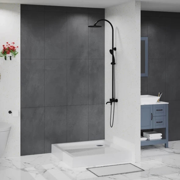 Душевой поддон BelBagno TRAY-BB-A-100-15-W 100x100 см, акриловый, квадратный, белый