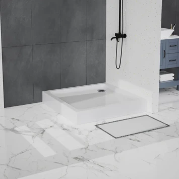 Душевой поддон BelBagno TRAY-BB-A-100-15-W 100x100 см, акриловый, квадратный, белый
